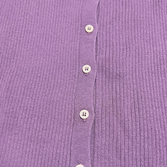 【NEW】リブニットカーディガン/earth music&ecology/パープル < 女性ファッション 【NEW】リブニットカーディガン/earth music&ecology/パープル < 女性ファッションの