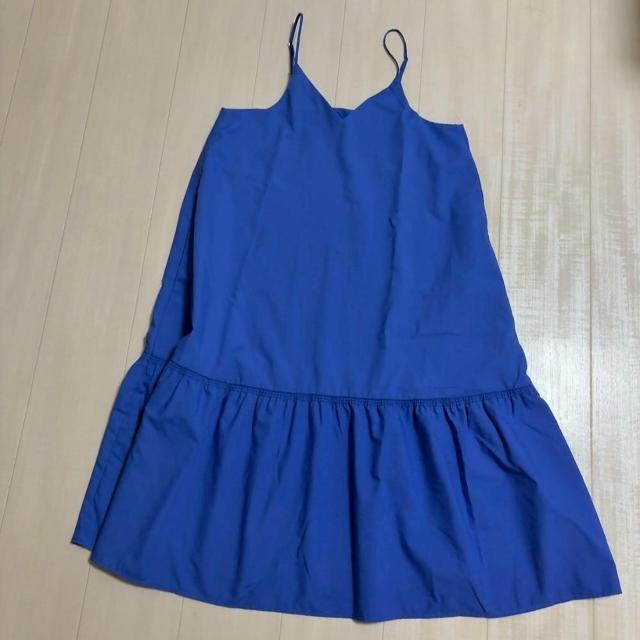 ◆GU GIRLS/ジーユー◆シングルティアードキャミソールワンピース★ブルー160*大人気アイテム♪ < ブランド  ◆GU GIRLS/ジーユー◆シングルティアードキャミソールワンピース★ブルー160*大人気アイテム♪ < ブランドの