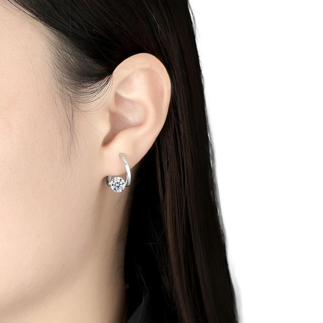 キラキラ ホールド フープピアス シルバー【両耳セット】 < 女性アクセサリー/時計  キラキラ ホールド フープピアス シルバー【両耳セット】 < 女性アクセサリー/時計の