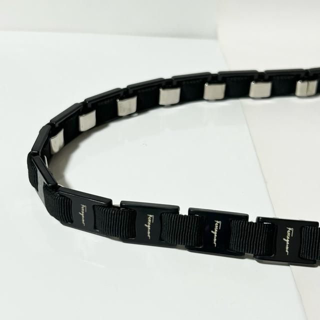 美品 Salvatore Ferragamo フェラガモ ヴァラチェーン ショルダーバッグ AU-21 8801 ナイロン < ブランド 美品 Salvatore Ferragamo フェラガモ ヴァラチェーン ショルダーバッグ AU-21 8801 ナイロン < ブランドの