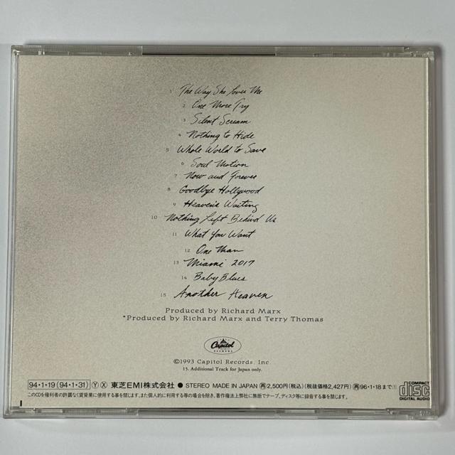 Richard Marx / Paid Vacation  Now & Forever  CD/DVD/rfI 