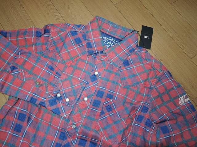 新品TMTロングチェックシャツS赤ティーエムティー定価29000円 < ブランド 新品TMTロングチェックシャツS赤ティーエムティー定価29000円 < ブランドの