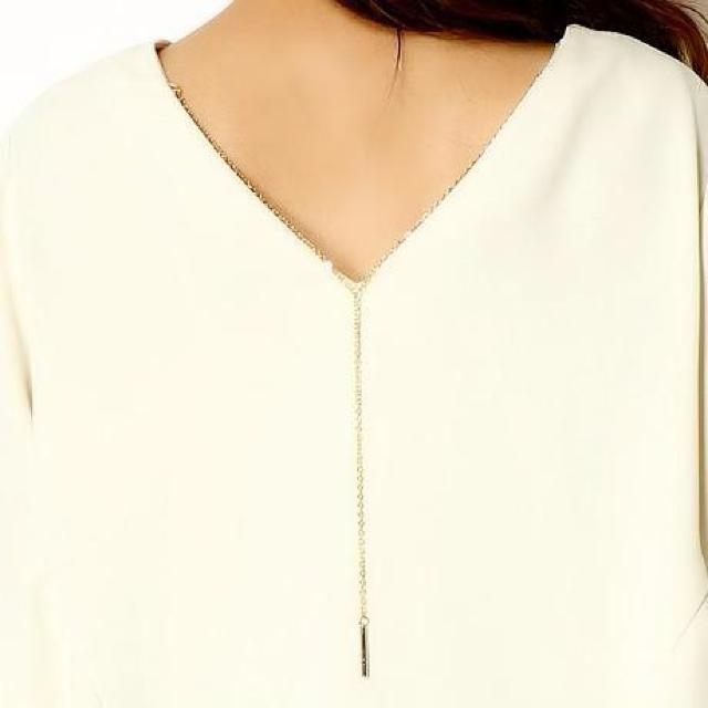 雑誌掲載●定価11,000円●バックネックレス付き フレアスリーブ●黄色イエロー●nano universeナノユニバース < ブランド  雑誌掲載●定価11,000円●バックネックレス付き フレアスリーブ●黄色イエロー●nano universeナノユニバース < ブランドの