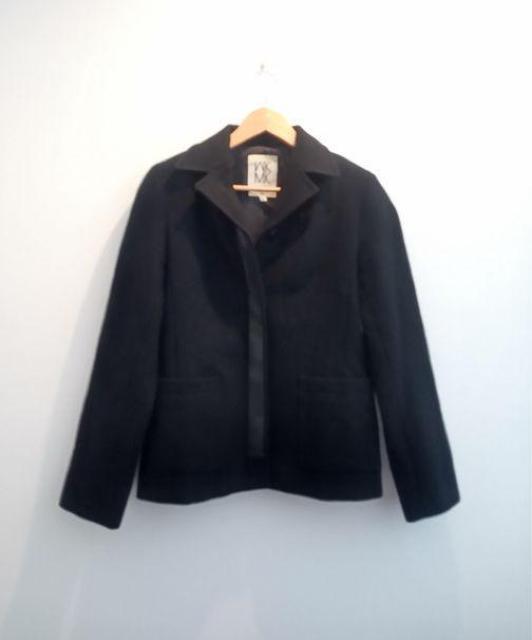 MK MICHEL KLEIN◆ブラック シンプル ジャケット ウール コート 38 < ブランド  MK MICHEL KLEIN◆ブラック シンプル ジャケット ウール コート 38  < ブランドの