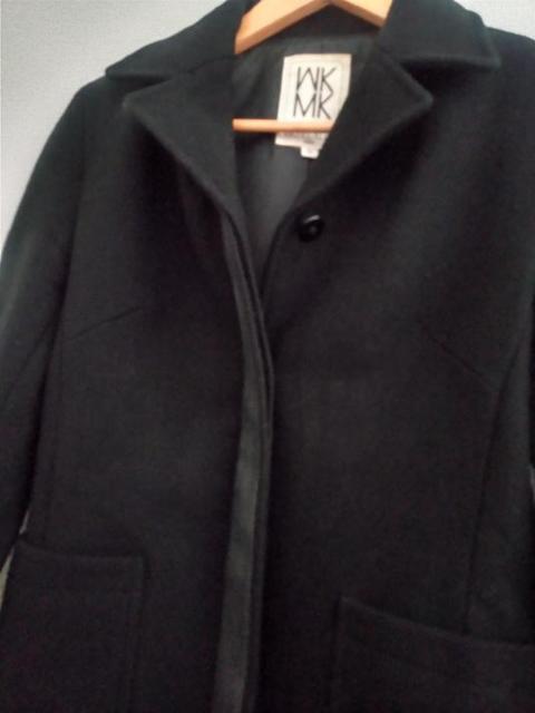 MK MICHEL KLEIN◆ブラック シンプル ジャケット ウール コート 38 < ブランド  MK MICHEL KLEIN◆ブラック シンプル ジャケット ウール コート 38 < ブランドの