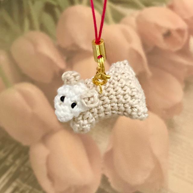 ハンドメイド♪レース編みぐるみ モモンガモチーフのストラップ < 女性ファッション  ハンドメイド♪レース編みぐるみ モモンガモチーフのストラップ < 女性ファッションの