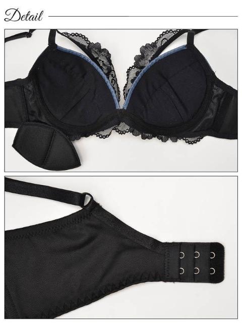 ジュエリーサテンレース育乳脇高ブラジャー&バック透けフルバックショーツ(A70) < 女性ファッション  ジュエリーサテンレース育乳脇高ブラジャー&バック透けフルバックショーツ(A70) < 女性ファッションの