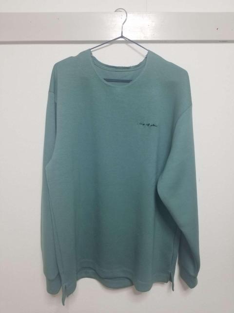 グリーンカラー カジュアル スウェットシャツ 長袖 クルーネック ワンポイントロゴ < ブランド グリーンカラー カジュアル スウェットシャツ 長袖 クルーネック ワンポイントロゴ < ブランドの