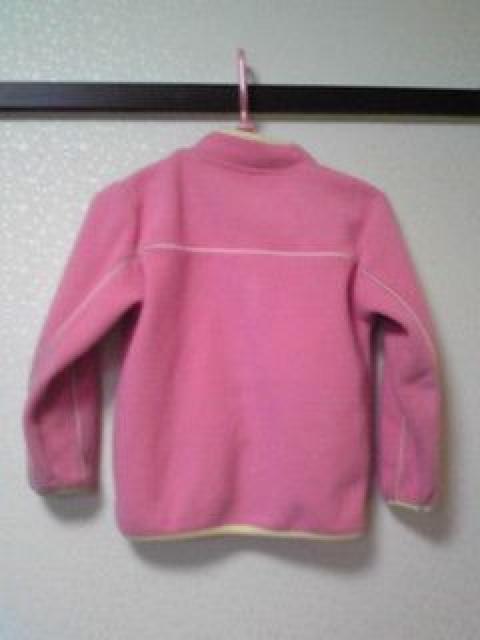 ピンク×イエロー フリースジャンパー < キッズ/ベビー  ピンク×イエロー フリースジャンパー < キッズ/ベビーの