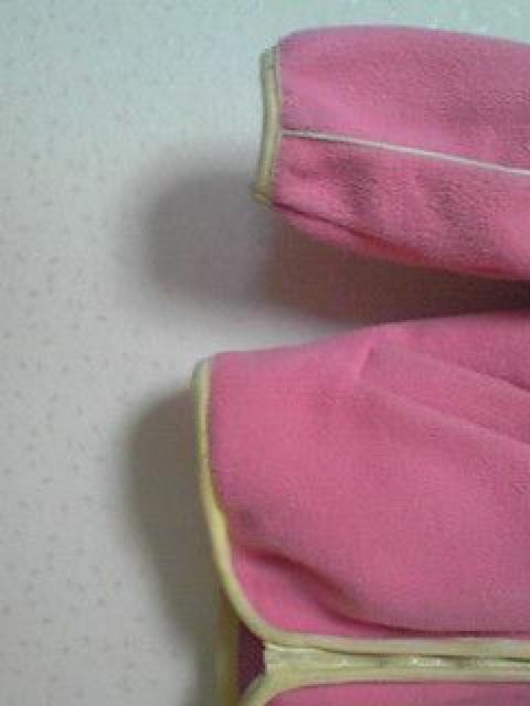 ピンク×イエロー フリースジャンパー < キッズ/ベビー  ピンク×イエロー フリースジャンパー < キッズ/ベビーの