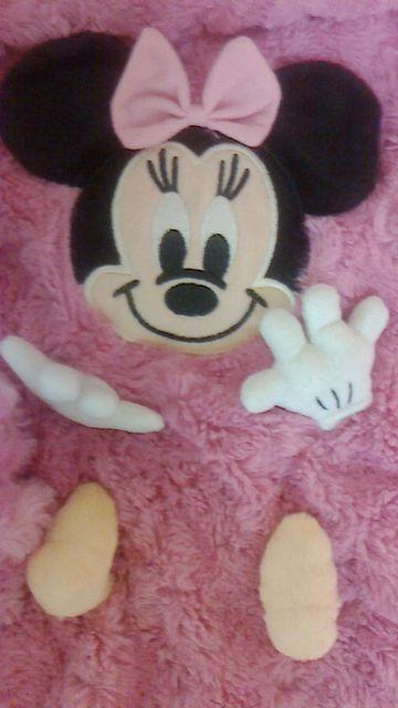 くるくるボアひざ掛け ピンク系 ミニー 60×90p < アニメ/コミック/キャラクター  くるくるボアひざ掛け ピンク系 ミニー 60×90p < アニメ/コミック/キャラクターの