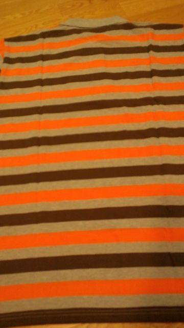 elementカノコボーダーポロシャツ グレーオレンジ ロゴ刺繍 サイズXXL B < 男性ファッション  elementカノコボーダーポロシャツ グレーオレンジ ロゴ刺繍 サイズXXL B < 男性ファッションの