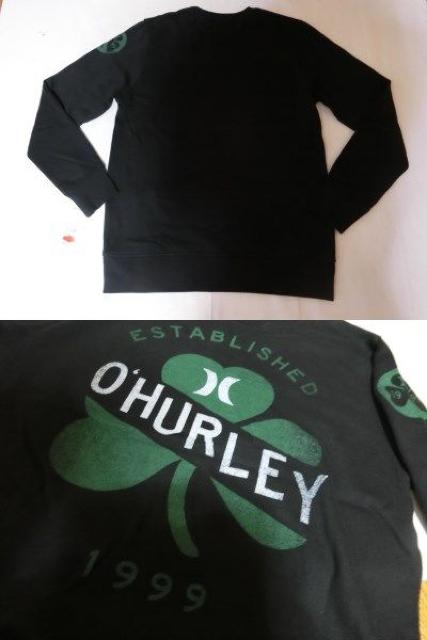 【Hurley】薄手生地裏起毛アイリッシュ系プリントトレーナーUS M < ブランド  【Hurley】薄手生地裏起毛アイリッシュ系プリントトレーナーUS M < ブランドの