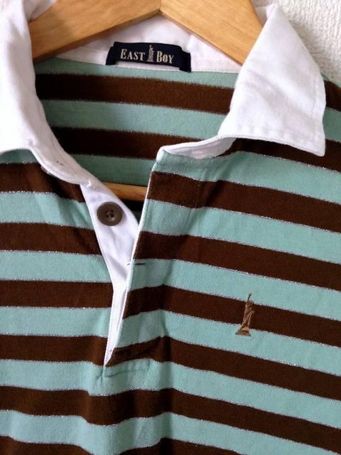 イーストボーイ■ ボーダー ロング ポロシャツ  Tシャツ < ブランド  イーストボーイ■ ボーダー ロング ポロシャツ  Tシャツ < ブランドの
