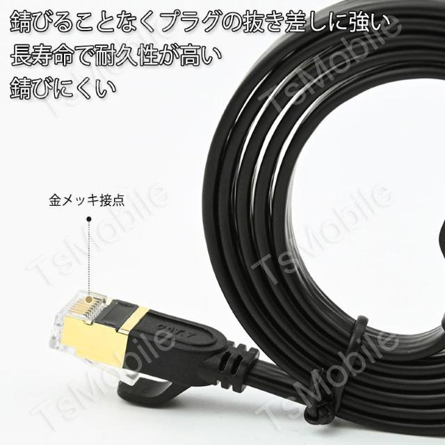 LANケーブル CAT7 3m 3メートル 10ギガビット < PC本体/周辺機器  LANケーブル CAT7 3m 3メートル 10ギガビット < PC本体/周辺機器の