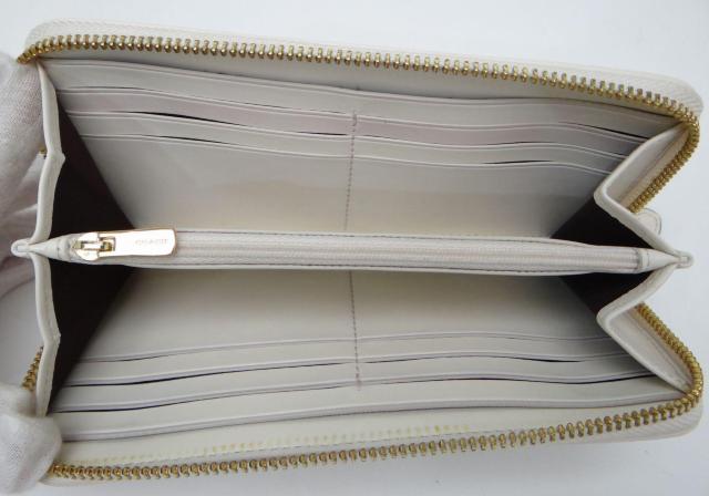 コーチ シグネチャー ストライプ PVC ラウンドファスナー長財布 カーキ×ホワイト 送料無料 < ブランド コーチ シグネチャー ストライプ PVC ラウンドファスナー長財布 カーキ×ホワイト 送料無料 < ブランドの