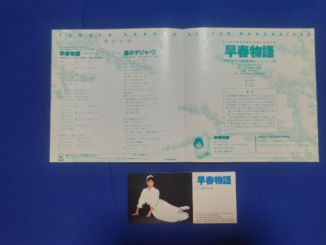 シングルレコード 初回限定クリア 原田知世 '85/7 早春物語 主題歌 < タレントグッズ シングルレコード 初回限定クリア 原田知世 '85/7 早春物語 主題歌 < タレントグッズの