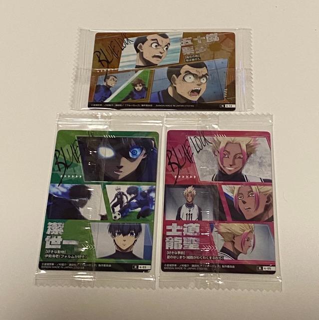 ブルーロック☆ウエハースカード3枚 < アニメ/コミック/キャラクター  ブルーロック☆ウエハースカード3枚 < アニメ/コミック/キャラクターの