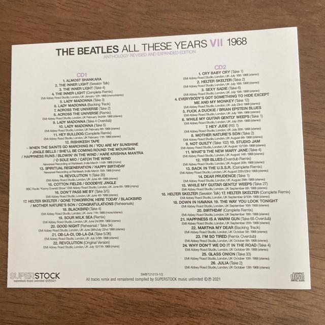 A 2g@THE BEATLES / ALL THESE YEARS 1968 ANTHOLOGY r[gY  ^gObY 