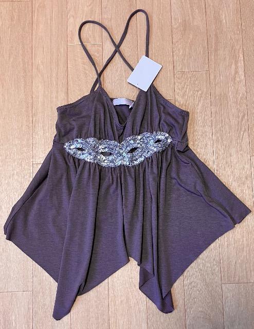 FREE'S SHOPフリーズショップ☆スパンコール装飾キャミソールトップス < ブランド FREE'S SHOPフリーズショップ☆スパンコール装飾キャミソールトップス < ブランドの