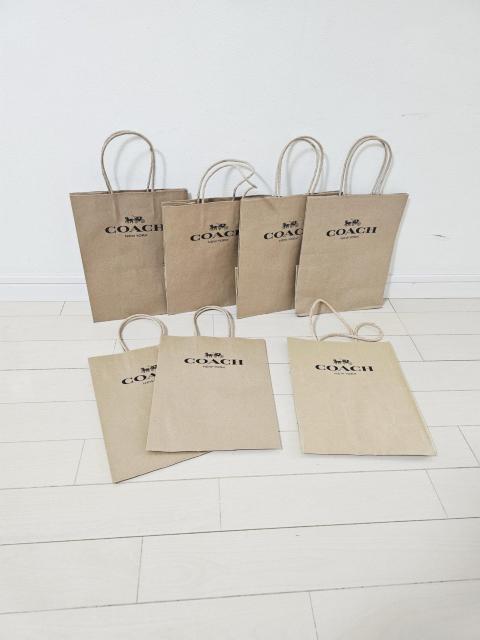 (3) COACH ショップ袋 小7枚 25.5p×20p < ブランド  (3) COACH ショップ袋 小7枚 25.5p×20p  < ブランドの
