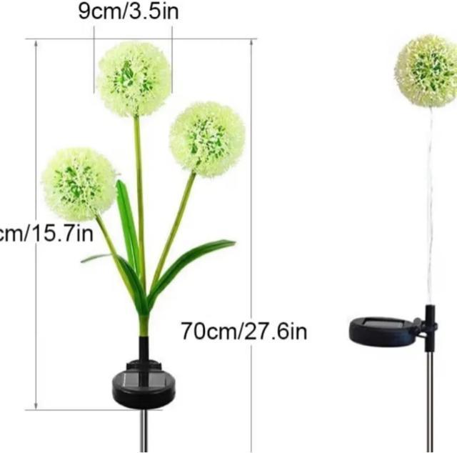 屋外ソーラータンポポの装飾防水性と魅力的な照明耐候性プラスチックソーラータンポポの花, 三つの頭, 暖かい光 < ペット/手芸/園芸 屋外ソーラータンポポの装飾防水性と魅力的な照明耐候性プラスチックソーラータンポポの花, 三つの頭, 暖かい光 < ペット/手芸/園芸の