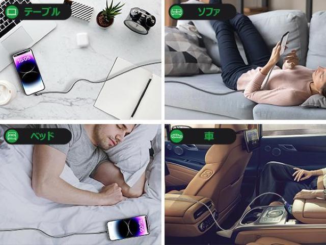 4本セット マグネット充電ケーブル タイプc急速 3in1 60W PD対応 7ピン 360°+180°回転 磁石 防塵 片手操作 < PC本体/周辺機器 4本セット マグネット充電ケーブル タイプc急速 3in1 60W PD対応 7ピン 360°+180°回転 磁石 防塵 片手操作 < PC本体/周辺機器の