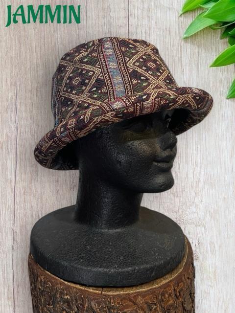 織り柄ハット アジアン エスニック ヒッピー ハット ジャガードハット < 男性ファッション 織り柄ハット アジアン エスニック ヒッピー ハット ジャガードハット < 男性ファッションの
