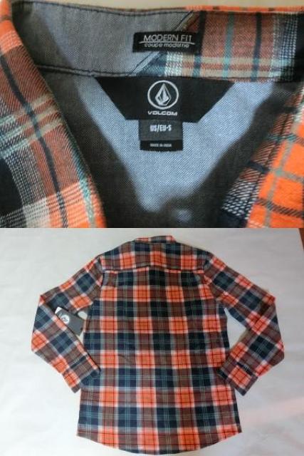 USA購入 ボルコム【VOLCOM】チェック柄ネルシャツUS S < ブランド  USA購入 ボルコム【VOLCOM】チェック柄ネルシャツUS S < ブランドの