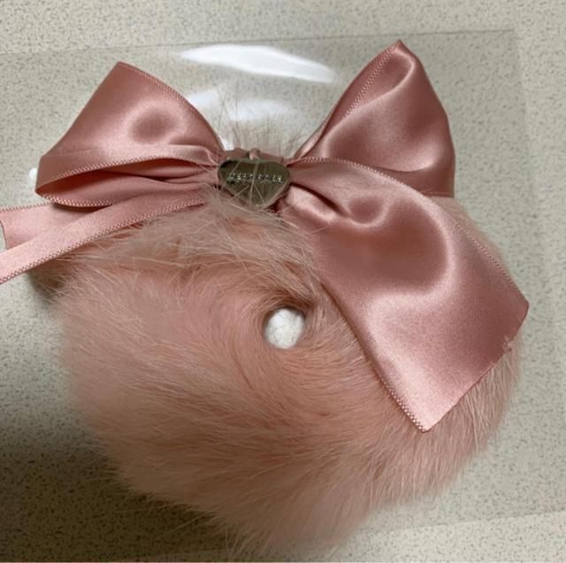 LEST ROSE ファー×リボン シュシュ < ブランド  LEST ROSE ファー×リボン シュシュ < ブランドの