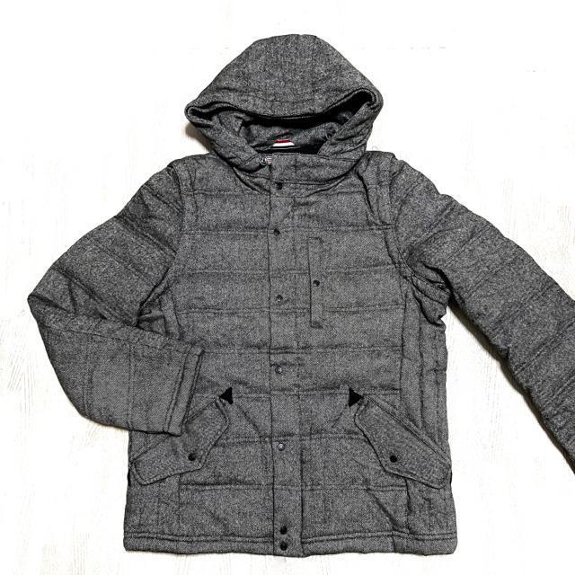 【美品】袖取り外し2wayダウンジャケット/HERE's/メンズL/グレー < 男性ファッション  【美品】袖取り外し2wayダウンジャケット/HERE's/メンズL/グレー < 男性ファッションの