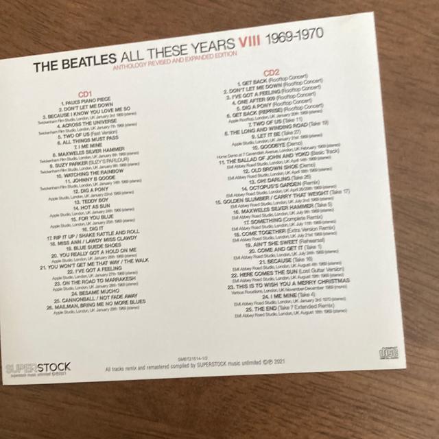 輸入盤 2枚組 THE BEATLES / ALL THESE YEARS 1969ー70 ANTHOLOGY  ビートルズ < タレントグッズ  輸入盤 2枚組 THE BEATLES / ALL THESE YEARS 1969ー70 ANTHOLOGY  ビートルズ < タレントグッズの