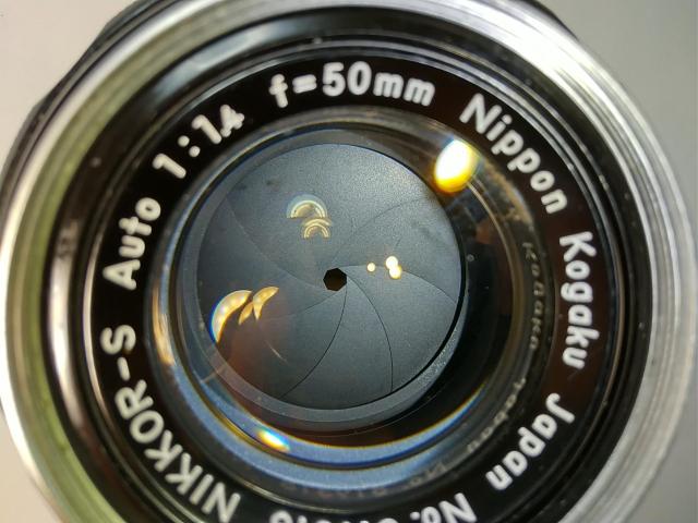 NIKKOR-S Auto 50mm 1:1.4 �P�[�X�t�� �� �Ɠd/AV�� 