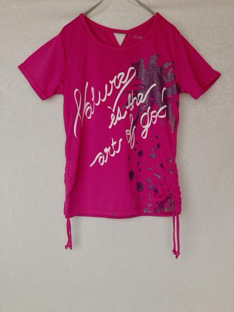 PERSON’S パーソンズ ピンク プリント 半袖 Tシャツ カットソー M N2m < ブランド PERSON’S パーソンズ ピンク プリント 半袖 Tシャツ カットソー M N2m < ブランドの