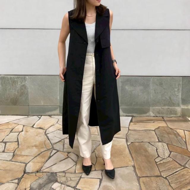 ◆UNIQLO×JW ANDERSON/ユニクロ◆リネンブレンドラペルワンピース★ブラックL*ベルトなし < ブランド ◆UNIQLO×JW ANDERSON/ユニクロ◆リネンブレンドラペルワンピース★ブラックL*ベルトなし < ブランドの