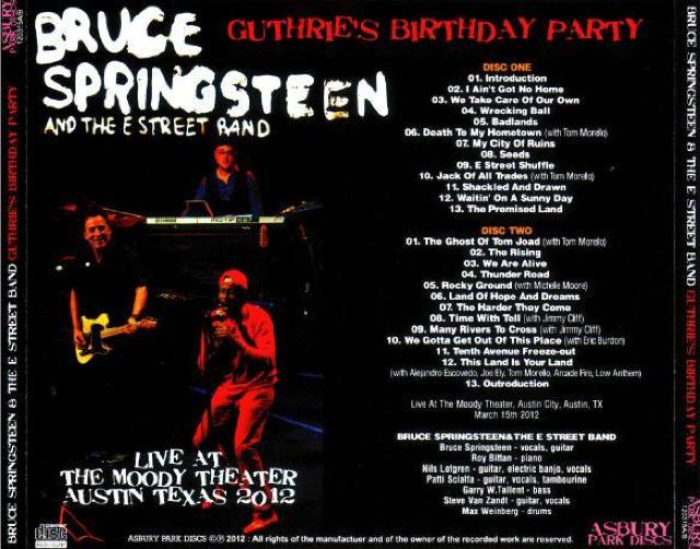 u[XXvOXeB[ Texas,USA 2012 2CD  CD/DVD/rfI 