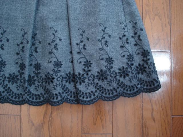 ★クリアインプレッション 裾刺繍デザインウールスカート★超激安! < ブランド ★クリアインプレッション 裾刺繍デザインウールスカート★超激安! < ブランドの