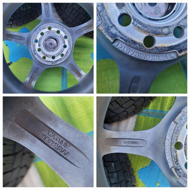 A-TECH シュナイダーホイール16インチ7J マルチPCD 114.3 100+48スタッドレスタイヤ付き4本セットダンロッ < 自動車/バイク A-TECH シュナイダーホイール16インチ7J マルチPCD 114.3 100+48スタッドレスタイヤ付き4本セットダンロッ < 自動車/バイク