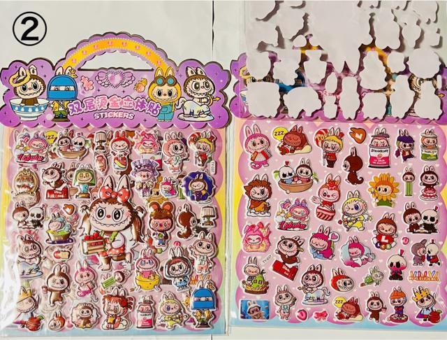 【LZ10】ラブブ立体ぷっくりシール 6種類12シートセット★ < インテリア/ライフ 【LZ10】ラブブ立体ぷっくりシール 6種類12シートセット★ < インテリア/ライフの