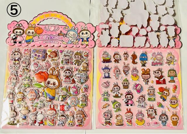 【LZ10】ラブブ立体ぷっくりシール 6種類12シートセット★ < インテリア/ライフ 【LZ10】ラブブ立体ぷっくりシール 6種類12シートセット★ < インテリア/ライフの