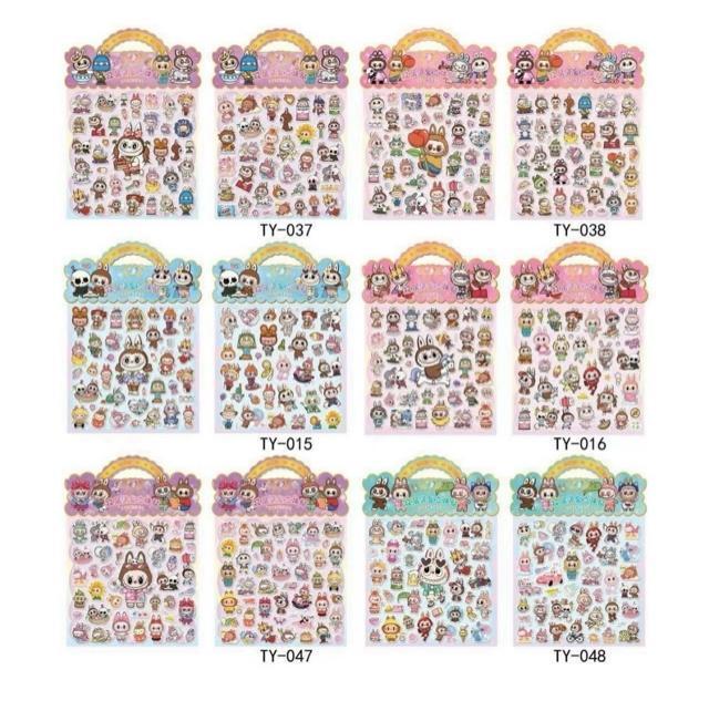 【LZ10】ラブブ立体ぷっくりシール 6種類12シートセット★ < インテリア/ライフ 【LZ10】ラブブ立体ぷっくりシール 6種類12シートセット★ < インテリア/ライフの