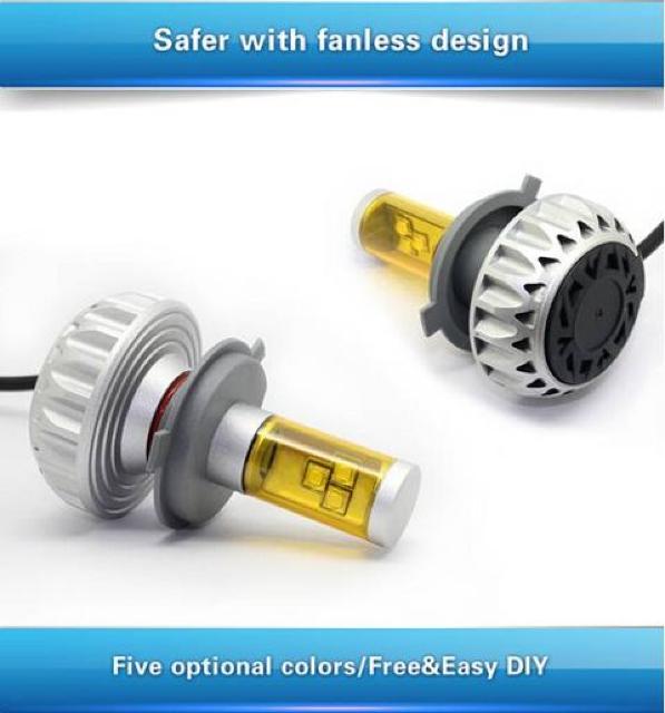 バイク LEDヘッドライト H4 HI-LO 28w 黄色 白 青 < 自動車/バイク バイク LEDヘッドライト H4 HI-LO 28w 黄色 白 青 < 自動車/バイク