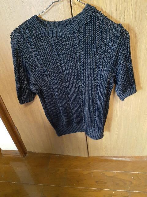 ハンドメイドずっしり夏の半袖編み物Msize < 女性ファッション  ハンドメイドずっしり夏の半袖編み物Msize  < 女性ファッションの