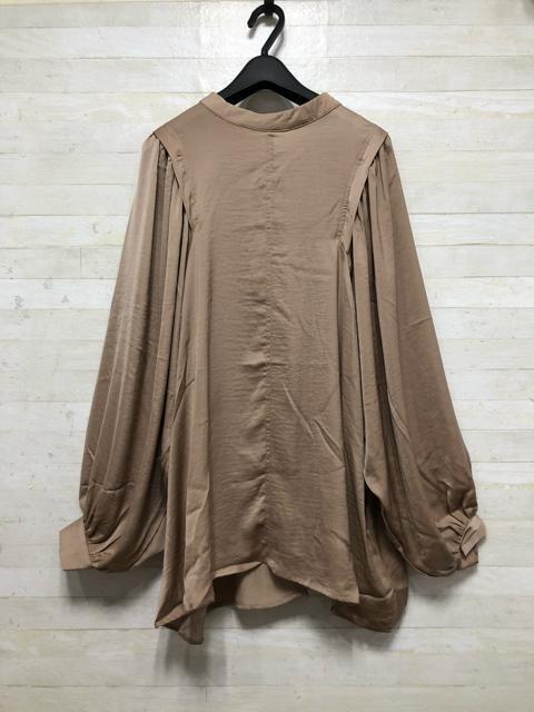 新品☆LLトールサイズ♪ヴィンテージサテン風ブラウス&ワイドパンツQ271 < 女性ファッション  新品☆LLトールサイズ♪ヴィンテージサテン風ブラウス&ワイドパンツQ271 < 女性ファッションの