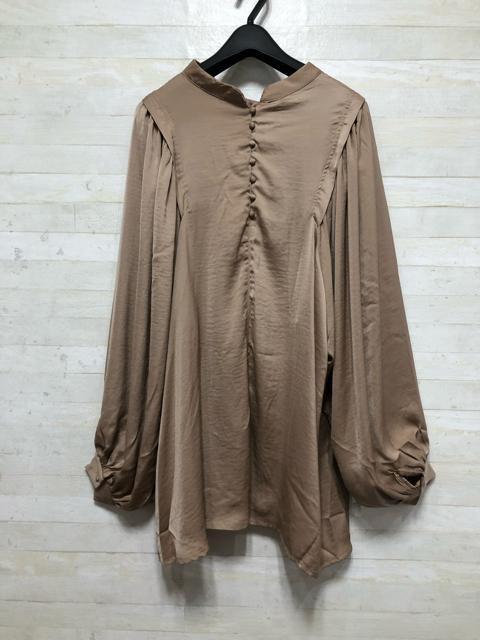 新品☆LLトールサイズ♪ヴィンテージサテン風ブラウス&ワイドパンツQ271 < 女性ファッション  新品☆LLトールサイズ♪ヴィンテージサテン風ブラウス&ワイドパンツQ271 < 女性ファッションの
