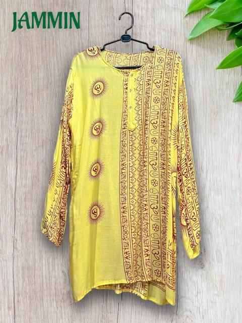 ラムナミクルタ 黄色 エスニック アジアン ヒッピー サイケ イエロー < 男性ファッション ラムナミクルタ 黄色 エスニック アジアン ヒッピー サイケ イエロー < 男性ファッションの