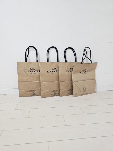 (4) COACH ショップ袋 小4枚 25.5p×20p < ブランド  (4) COACH ショップ袋 小4枚 25.5p×20p < ブランドの