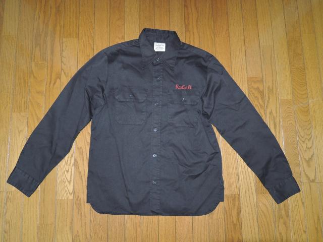 RADIALL ���f�B�A�� ���[�N�V���c M �� �w���S LOGO �����V���c �h�J �`�F�[���X�e�b�` WORK SHIRTS �� �u�����h�� 