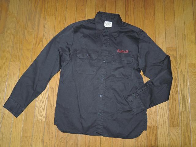 RADIALL ���f�B�A�� ���[�N�V���c M �� �w���S LOGO �����V���c �h�J �`�F�[���X�e�b�` WORK SHIRTS �� �u�����h�� 