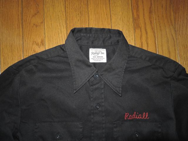 RADIALL ���f�B�A�� ���[�N�V���c M �� �w���S LOGO �����V���c �h�J �`�F�[���X�e�b�` WORK SHIRTS �� �u�����h�� 